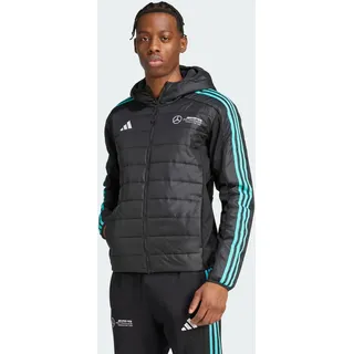 Adidas Mercedes AMG Petronas FORMULA ONE Team DNA PUFFER JACKET MEN, Black/White, XL