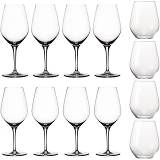 Spiegelau Rotweingläser Weißweingläser Universalbecher AUTHENTIS Set 12 teilig