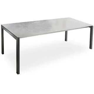 Auszugstisch Ventura anthrazit - 180/240 x 95 cm 1x Dreheinlage Keramik beton dunkel