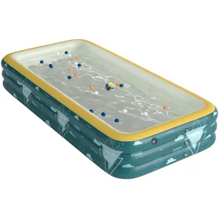 Rechteckiges Schwimmbecken, Familienbecken, Kinderbecken, Aufblasbares Schwimmbecken, 1,5 Meter