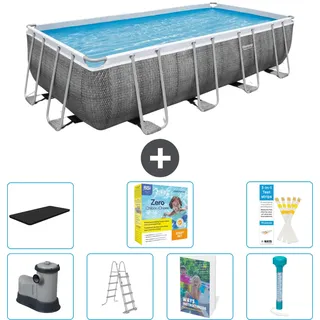 Bestway Power Steel Rechteckig - 549x274x122 Cm - 8-teilig  S532