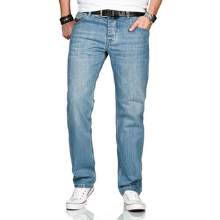 Alessandro Salvarini Comfort-fit-Jeans ASMarco mit geradem Bein blau W36 L34