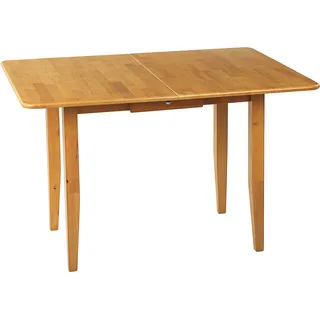 Beliani Ausziehtisch 90/120 x 76 x 60 cm braun