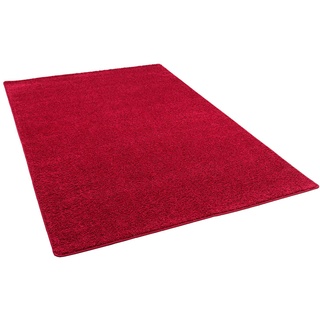Snapstyle Hochflor Velours Teppich Mona (100x100, rot)