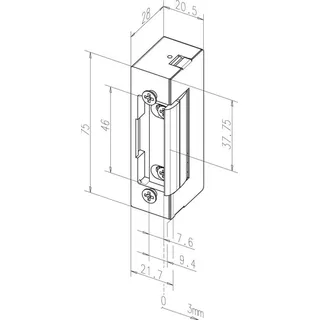 ASSA ABLOY Elektrotüröffner 17 6-12 V AC/DC