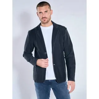 emilio adani Herren Sakko aus Sweatmaterial Blau slim fit uni Reverskragen - 3XL