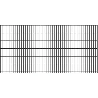 FA-Bausysteme Doppelstabmattenzaun 6/5/6 250 x 123 cm Anthrazit