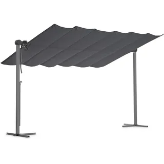 LECO Sonnendach Waved 400 x 250 x 220 cm grau