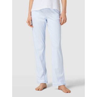Pyjama-Hose mit Streifenmuster, Blau, 36-38