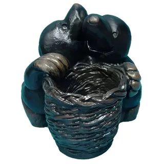 JVmoebel Blumentopf Vintage Designvase aus Keramik in eleganter Form (1 St), Made in Europa schwarz