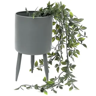 DanDiBo Ambiente Blumenhocker 27 x 27 x 15 cm Grau