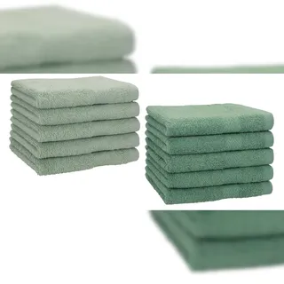 Betz Gästetuch Set 30 x 50 cm heugrün und tannengrün 10-tlg.