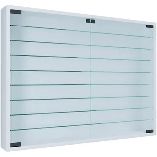 VCM Hängevitrine Mandosa 80 x 10 x 60 cm Weiß