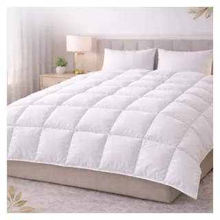 BettwarenShop Daunendecke Toronto extra warm, 10 cm Innensteg, Füllung: 90% Daunen 10% Federn 200x220 cm