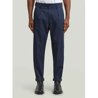 G-Star Pleated Chino Relaxed Tapered Hosen Dunkelblau 33 32