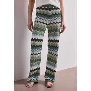 STREET ONE Dehnbund-Hose loose fit grün 46