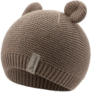 Sterntaler Strickmütze Ohren in mittelbraun | Gr.: 37 cm