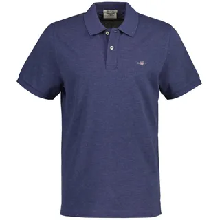 GANT Regular Shield Pique Poloshirt blau XL