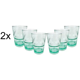 Acar Longdrinkglas Bacardi Rum KUNSTSTOFF Glas - Gläser Set - 12x Kunststoff Gläser Mo
