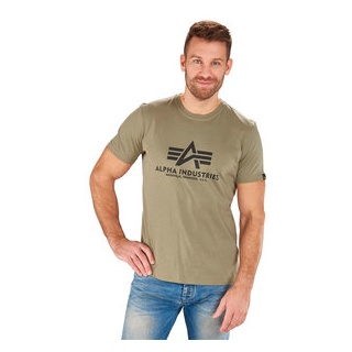 Alpha Industries "Basic T" Tshirt grün L