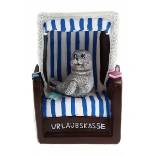 ELLUG Spardose Spardose - Strandkorb - Sparbüchse Urlaub