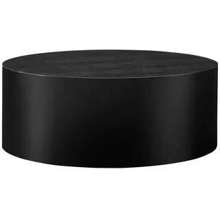 SalesFever Design-Couchtisch Schwarz furniert Ø 80 cm