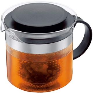 Bodum 1875-01 Teebereiter bistroNouveau (Kunststoff Teesieb, Hitzebeständiges Glas, 1,0 liters) schwarz