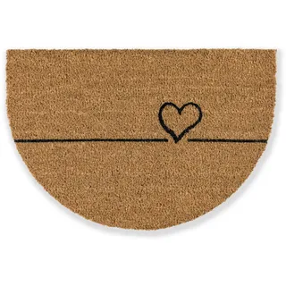 Astra Kokosmatte 'Coco Smart' 40 x 60 cm Herz braun
