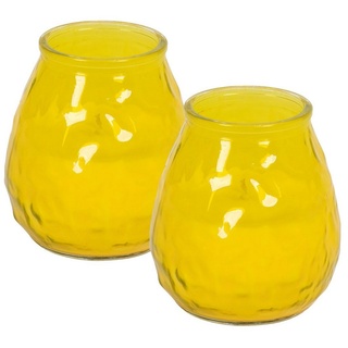 ECI Tools Duftkerze Duft-Kerzenglas Zitronengras Summerlight Gartenlicht groß, Anzahl (Set nach Wahl, 2-tlg) gelb|weiß