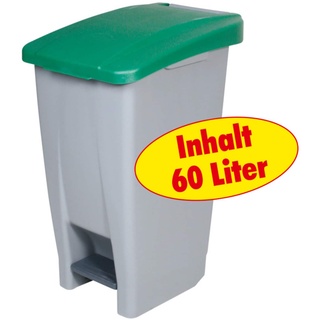 BRB Tret-Abfalleimer 60 Liter, grün