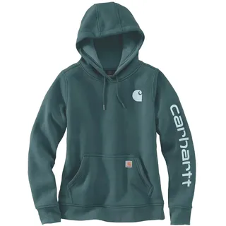 CARHARTT Clarksburg Logo Hoodie Grün-Blau L