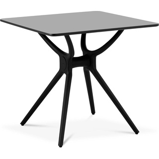 Fromm & Starck, Esstisch, Tisch Esstisch Küchentisch Beistelltisch MDF-Platte schwarz 80x80 cm Höhe: 75 cm