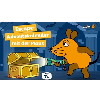 Franzis Spielzeug-Adventskalender Escape Adventskalender mit der Maus - Der versteckte Burgschatz blau