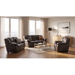 Cotta Couch 3-2-1 Garnitur 2-Sitzer + 2,5-Sitzer Braun