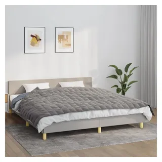 vidaXL Gewichtsdecke Grau 155x220 cm 7 kg Stoff