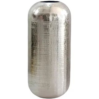 FineBuy Bodenvase 45 cm Silber