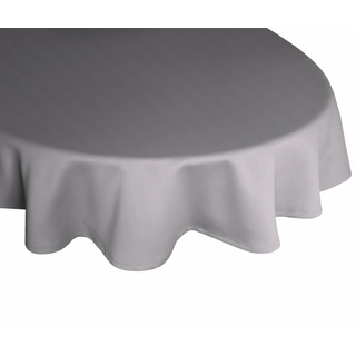 Tischdecke WIRTH "WirthNatur" Tischdecken B/L: 130 cm x 190 cm, oval, grau Tischwäsche Tischdecken oval