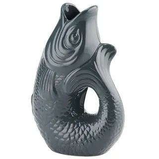 Giftcompany Dekovase Monsieur Carafon Vase / Karaffe Fisch L grau 2,7l (Vasen) bunt|grau