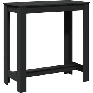 vidaXL Bartisch 102 x 50 x 103,5 cm Schwarz