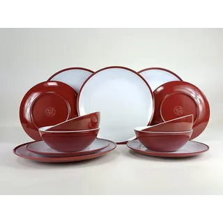 Kampa Ember Red Geschirrset 12-tlg. für 4 Personen