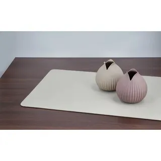 Asa Selection Tischset Leather Optic Rough 46x33cm Kunststoff Grau Stone