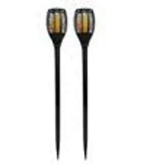 Lumi Jardin Solarleuchte Kunststoff 70 cm 2er Set schwarz