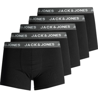 Jack & Jones, Herren, Unterhosen, 5er-Pack Boxershorts, Grau, (M, 5er Pack)