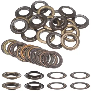 QUARKZMAN 20 Stück Ösen 30mm Metallösen Grommet Ösen Tülle Einschlagösen Befestigungsösen Scheiben für Planen Abdeckung Banner Leder Stoff Schuhe Handtaschen Vorhänge Bastel, Bronze