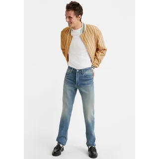 5-Pocket-Jeans LEVI'S "501 54er Jeans" Gr. 32, Länge 34, blau (misty lake) Herren Jeans 5-Pocket-Jeans im Vintage Style