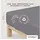 Baumwolle 180 x 200 - 200 x 220 cm gray mid