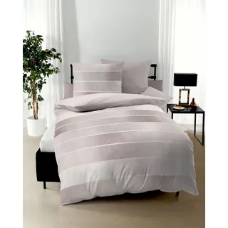 KAEPPEL Timeless Gestreift Rosa 155 x 220 cm + 2 x 80 x 80 cm