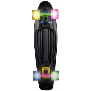 Muuwmi Skateboard ABEC 5 Fun Neon, mit Leuchtrollen
