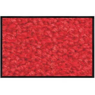 Systafex Hochwertige Fußmatte Schmutzfangmatte Matte Schmutzfänger Teppich Türmatte für Gewerbe & Haushalt Läufer Candy 40x75 cm (rot)