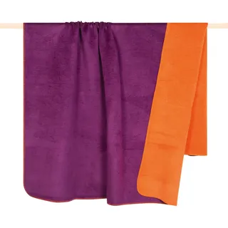 Wohndecke PAD "HOBART" Wohndecken Gr. B/L: 150 cm x 200 cm, bunt (fuchsia, orange) Decken Made in Europe